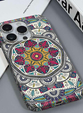 复古浮雕适用于苹果16/14PROMAX可爱清新安卓IQOOZ7iVIVOS17E红米K60至尊三星A03CORE按键全包硬菲林壳手机壳