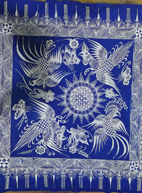蜡染布艺丹寨蜡染衣服加工围巾加工蜡染私人订制蜡染设计研发图案