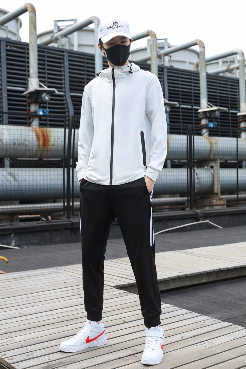 秋季套装男开衫卫衣男潮流时尚休闲长袖套装A074-TZ1801-P60,男装卫衣,星座210-1