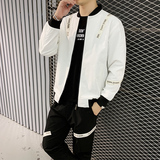 19秋季夹克套装男青少年潮流梭织夹克套装TZ9382-P90，男装夹克，星座210-1