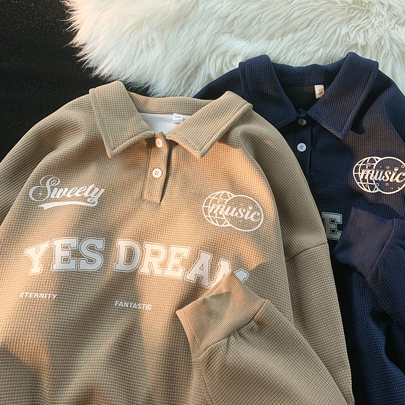 2024春季卫衣男翻领潮牌卫衣INS卫衣潮流上衣衣服A210-WY5307-P45,男装卫衣,星座210-1