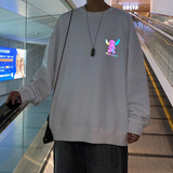 2021港风圆领卫衣男潮流新款印花反光上衣A074-WY29-P60，男装卫衣，星座210-1