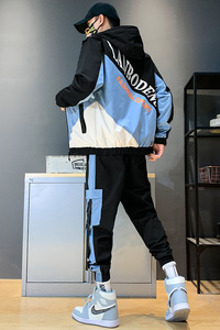 1梭织卫衣套装韩版潮流春秋帅气一套衣服TZ808-P85图片