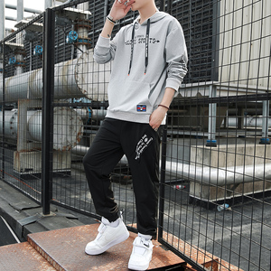运动套装男春秋运动服休闲套装情侣卫衣TZ104-P65图片