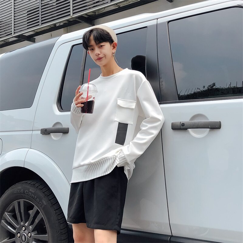 长袖t恤男士2021新款打底衫男装卫衣圆领A64-P35,男装卫衣,星座210-1