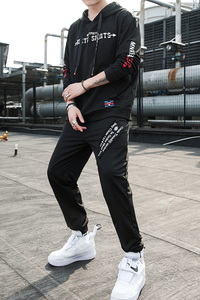 运动套装男春秋运动服休闲套装情侣卫衣TZ104-P65图片