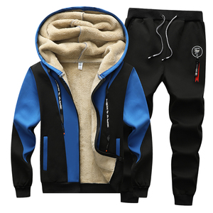 羊羔绒卫衣男套装潮流加厚加绒运动服TZ826-P115控价148图片
