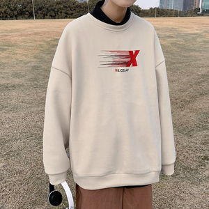 爆款  秋冬季加绒加厚圆领卫衣男保暖打底衫 W932-P35图片