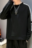 休闲宽松长袖卫衣男士秋季圆领潮牌上衣服时尚A074-A506，男装卫衣，星座210-1