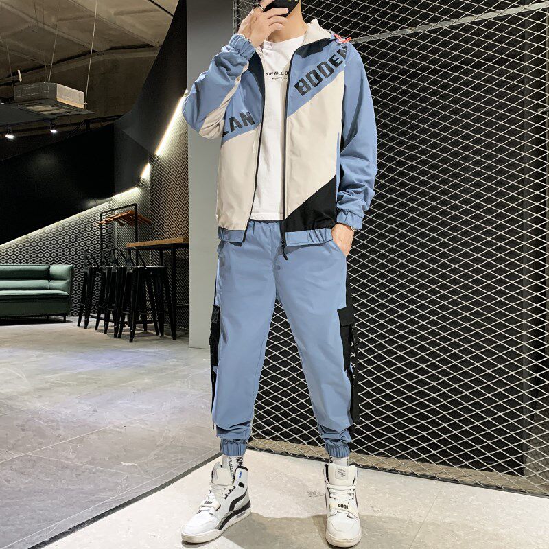 1梭织卫衣套装韩版潮流春秋帅气一套衣服TZ808-P85,男装卫衣,星座210-1