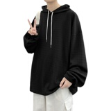 秋季华夫格卫衣男潮流时尚长袖连帽卫衣A210-A8652，男装卫衣，星座210-1
