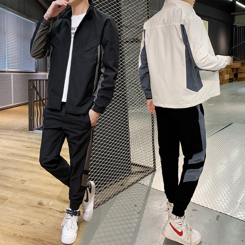 秋季新款卫衣休闲潮流运动套装嘻哈外套TZ9381-P85,男装夹克,星座210-1