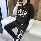 春秋季男士卫衣套装青少年帅气两件套休闲运动服装潮TZ60-P60，男装卫衣，星座210-1