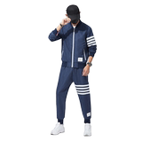 4秋季鹿皮绒套装男时尚休闲夹克套装长袖套装A074-TZ3888-P85，男装套装，星座210-1