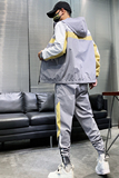 男士夹克工装套装韩版潮流一套潮牌休闲上衣外套A074-T32—P85，男装套装，星座210-1