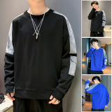 0休闲宽松长袖卫衣男士秋季圆领潮牌上衣服时尚A074-A506，男装卫衣，星座210-1