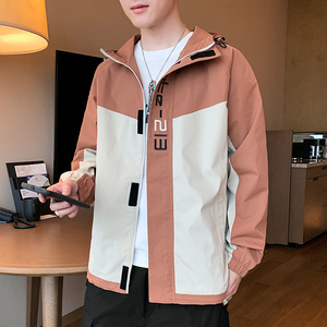秋季新款休闲工装夹克男港风潮流大码外套A074-AJ801-P65图片