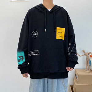 020港风秋季连帽卫衣男时尚潮流上衣A074-WY33-P60图片