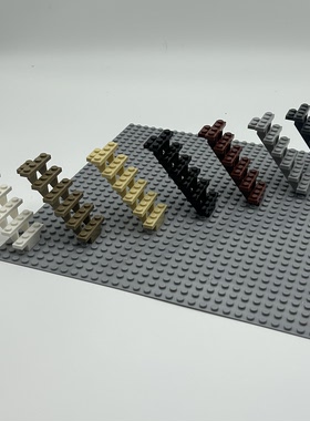 小颗粒益智拼插积木国产MOC 30134散件零件国产基础配件7x4x6楼梯
