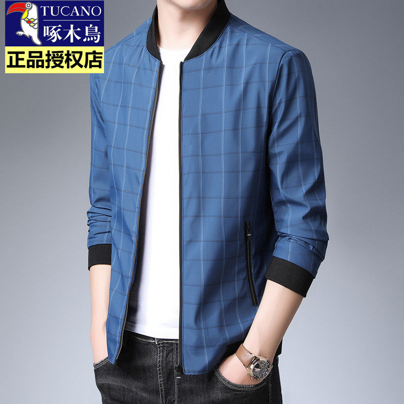 啄木鸟夹克男外套2025年春秋新款男士韩版潮流棒球服修身大码男装