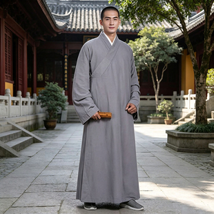 尚远新冰丝男女夏季薄款长褂僧人服禅修出家人和尚僧侣短褂长褂