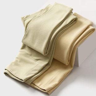 高腰暖宫德绒保暖裤女修身加厚暖腿裤320g发热磨毛打底秋裤衬裤冬