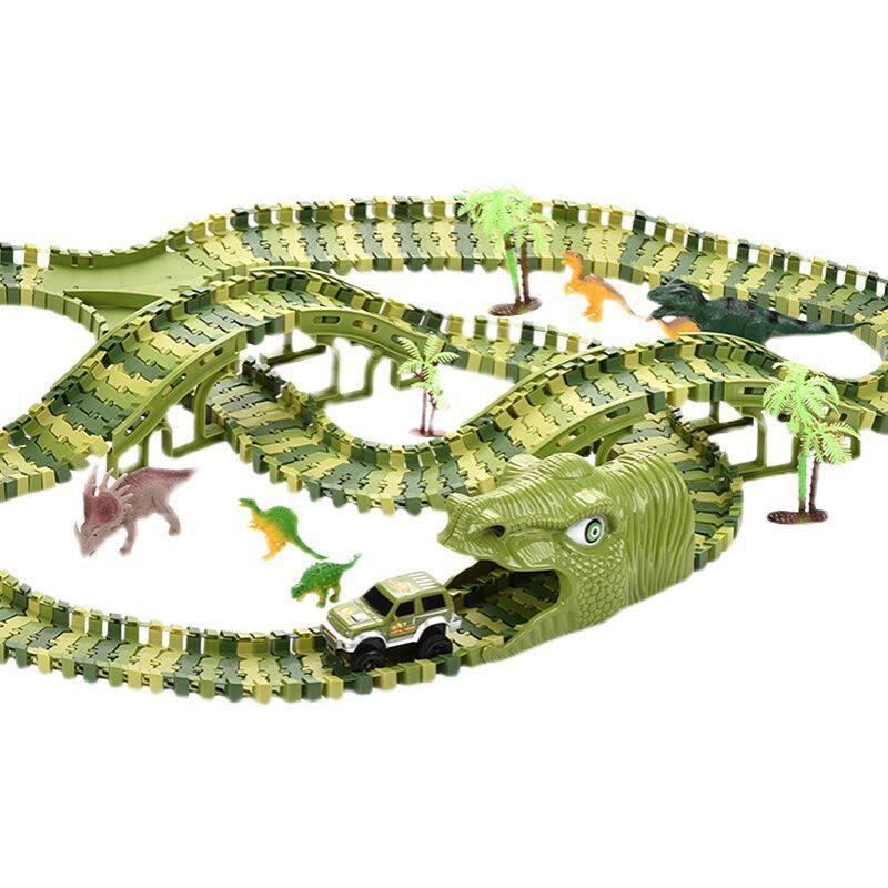 ELECTRIC TRAIN TOY RAIL CAR DINOSAUR CAR RAIL ROLLER COASTER SET CHILDRENS EDUCATIONAL BOY 3 YEARS OLD 4 YEARS OLD