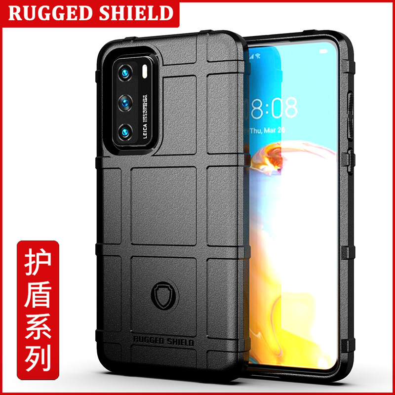 适用于华为P40手机套P40Pro外壳P30手机壳P30Pro软硅胶P50/P50E防摔P50Pro磨砂P60加厚护盾P