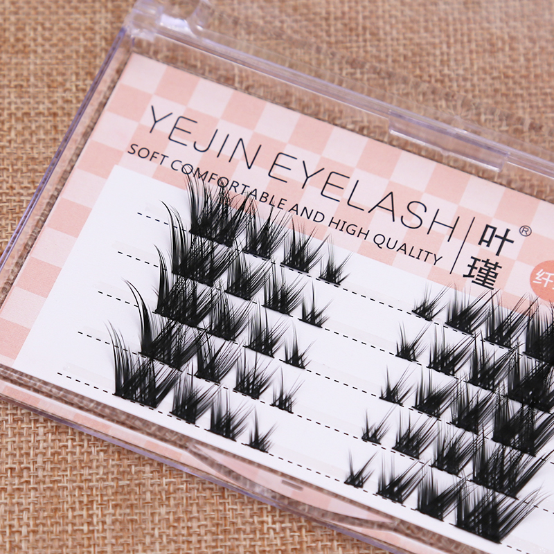 分段式假睫毛斜飞款自然浓密仿真