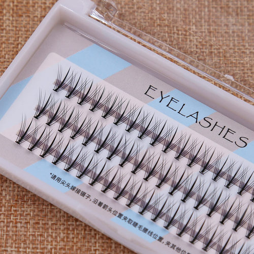 朵毛假睫毛夹心自然浓密单株