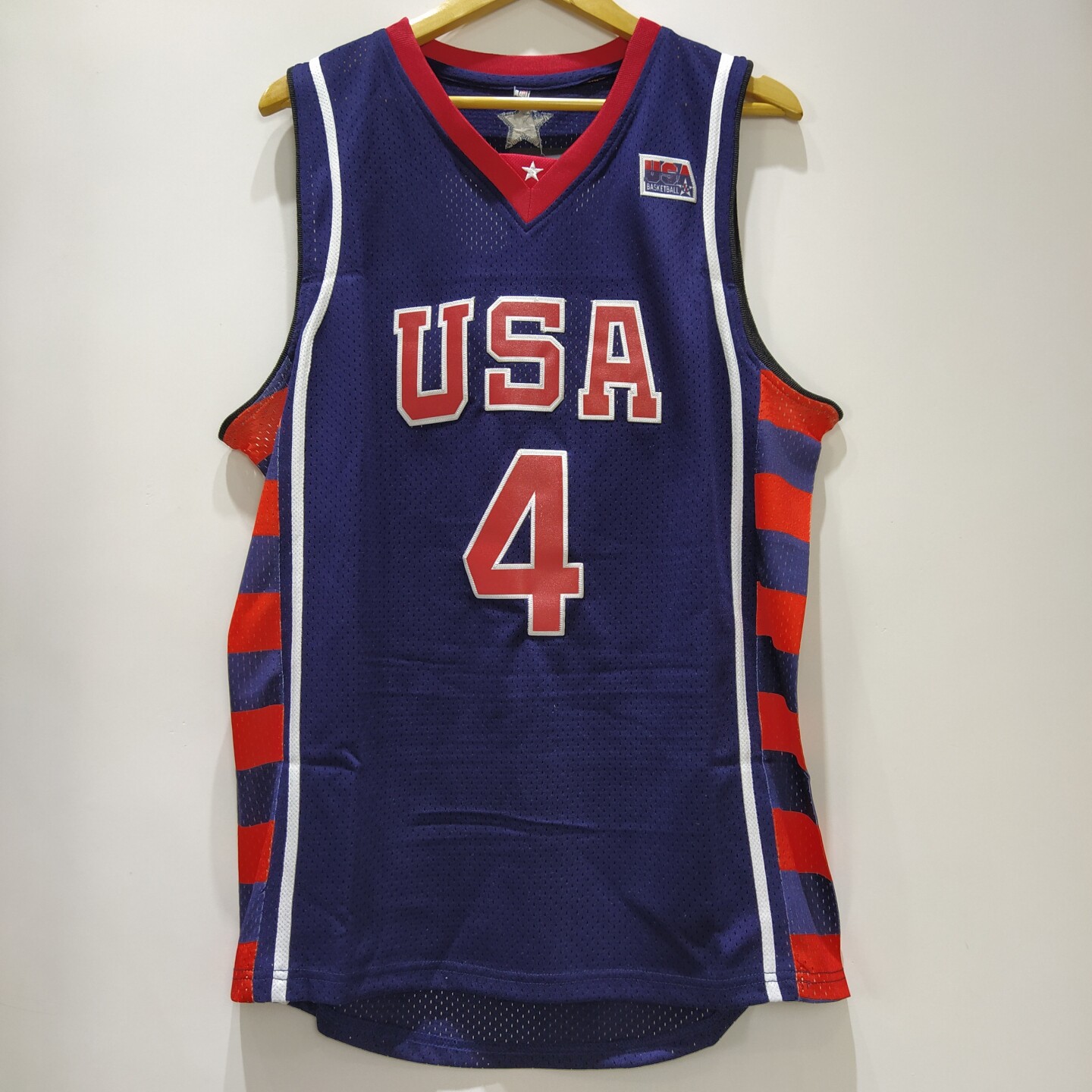 美国男篮梦六队服 4号艾佛森复古刺绣篮球服背心速干美式训练服男