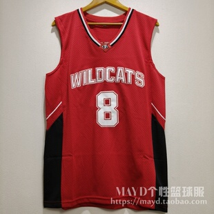 2025新款夏季速干篮球服背心 歌舞青春男主美式球衣红色运动服男