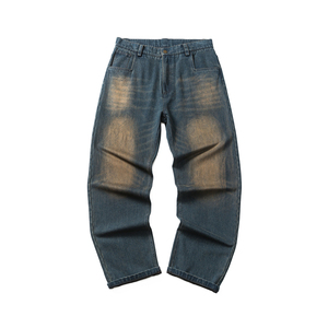 NR234CK09272 废土风水洗牛仔裤P90-K128,男装休闲裤,电商S003
