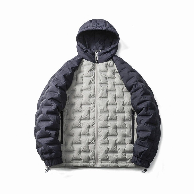 山一商店24冬244YR09162插肩袖连帽直冲90白鸭绒羽绒服P280K398图片
