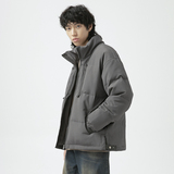 原B429山一商店-234YR00117压褶侧拉链羽绒服新标90绒P300-K428，男装羽绒服，电商S003