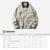 山一商店243JK09171水洗多口袋工装感底特律夹克P135K188秋季，男装夹克，电商S003