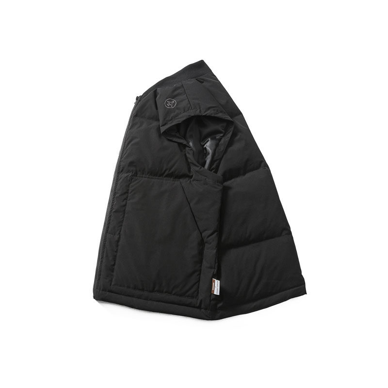 DEVILRAY山一2025冬棒球领小刺绣羽绒马甲MJ253-P185控258,女装马甲,电商S003