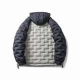 山一商店24冬244YR09162插肩袖连帽直冲90白鸭绒羽绒服P280K398，男装羽绒服，电商S003