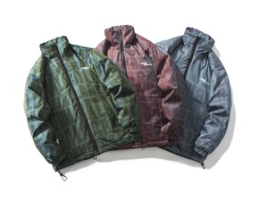 DEVILRAY山一2025冬季变色龙满印字母羽绒服--YR246/P260358