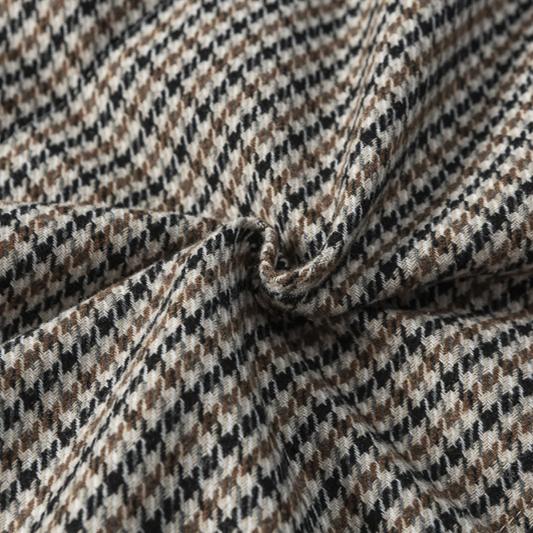 山一商店24冬244YR07153千鸟格针织绒感90白鸭绒羽绒服P310K458,男装羽绒服,电商S003