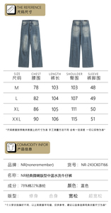 NR-243CK07166 经典微喇版型中蓝水洗牛仔裤P110-K148秋季新图片