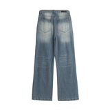 NR-243CK07166经典微喇版型中蓝水洗牛仔裤P110-K148秋季新，男装牛仔裤，电商S003