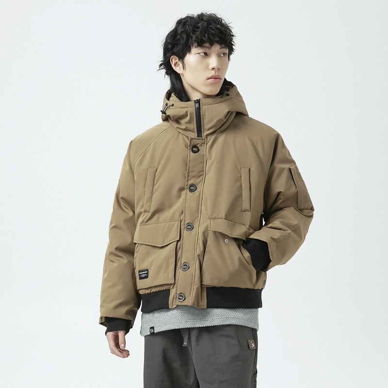 原B429山一商店-234YR04241飞行夹克羽绒服新标90绒P300-K458,男装羽绒服,电商S003