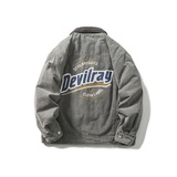 DEVILRAY山一2025冬季新款毛领牛仔棉服--MY305/P195278，男装棉衣，电商S003