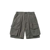 DEVILRAY山一商店242DK13106斜立体袋宽松直筒工装短裤P85-K118，男装牛仔裤，电商S003