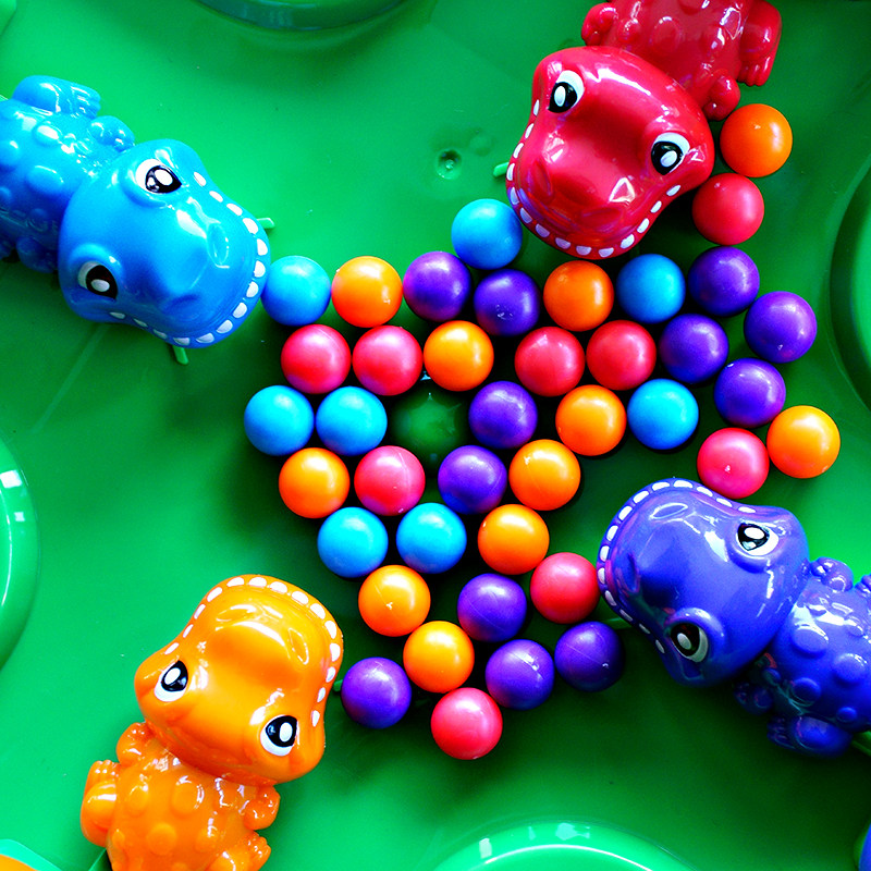 小乖蛋恐龙亲子互动桌面青蛙吃豆