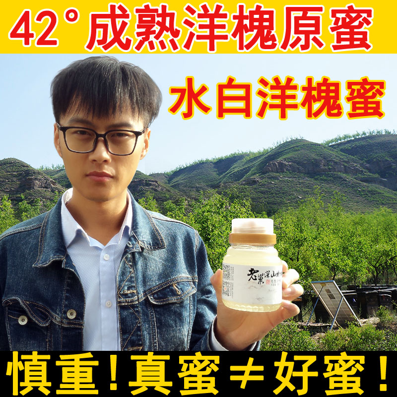 成熟水白洋槐蜜槐花蜜正宗农家自产纯正天然真蜂蜜峰蜜蜜糖500g