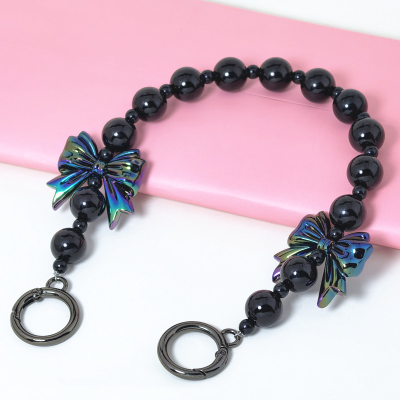 手工串珠手提手拎腋下单肩包链条手机壳挂饰带子百搭斜挎包装饰链