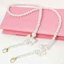 包链子手机壳背链小蜜蜂扩音器肩带包带斜跨腋下配件单买珍珠链条