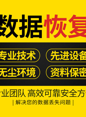 U盘内存sd卡电脑误删文件数据恢复固态移动硬盘损坏修复维修服务